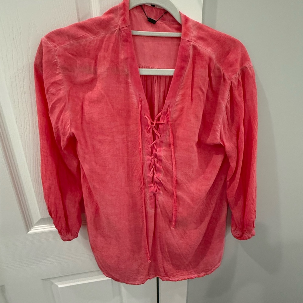 Light weight coral pink tone 3/4 sleeve